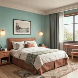 hotel bedroom from the 2 0 8 0 s trending on artstation 3 2 k intricate artstation hd cgsociety contest winner polycount hd detailed medium shot