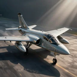 A harrier jet in the style of H R Giger