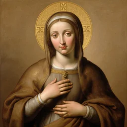 holy catholic female saint baroque portrait
