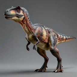 a photograph of a velociraptor with feathers