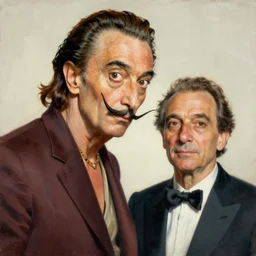 The masterpiece painting of elon musky by salvia dali the second, salvador dali's much more talented painter cousin, 4k, ultra realistic