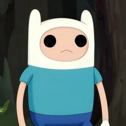 finn from adventure time, fine details, realistic shaded lighting poster