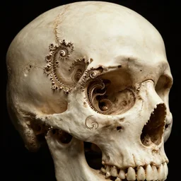 a fractal within a fractal within a fractal within a fractal within a fractal all contained in a human skull