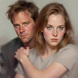 dale cooper and laura palmer from twin peaks, intricate, fictional character, dynamic pose, dramatic lighting, realistic shaded lighting, pastel shades, expressively loose brush strokes, perfect face, 8 k realistic, hyper detailed, digital painting, artstation, concept art, hyper detailed eyes, art by sam spratt and peter mohrbacher and james jean