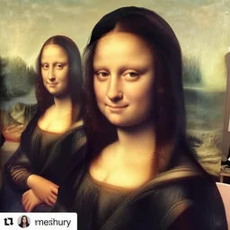 instagram selfie photo of female influencer face in room as the mona lisa face # photography # nofilter # beauty