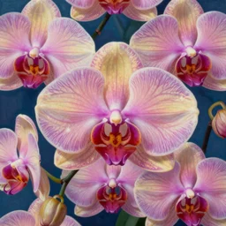 hyper detailed masterpiece, orchid pattern, jean giraud, vibrant, digital art painting, matte painting, beautiful, lush, psychedelic, artgerm, donato giancola, tom bagshaw