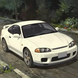 a white super car crash, horror scene, dramatic, anime art, Greg Rutkowski, studio ghibli, dramatic lighting