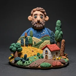 a play - doh sculpture by georges seurat