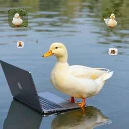 what the duck, i am literally typing something and images comes out from the otherside
