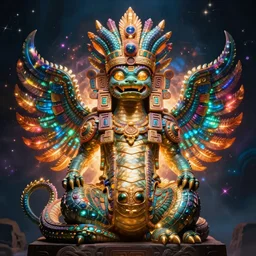 A DMT Vision of Bioluminescent Aztec God Quetzalcoatl, the Plumed Serpent