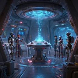 interior shot life support unit inside spaceship starship mothership mass effect andromeda krogan base wallpaper 3 d pixar disney digital cgi rtx hdr painting bioluminance alena aenami artworks in 4 k by jesper ejsing, feng zhu and loish beeple, by thomas kinkade