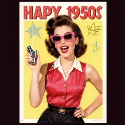 happy 1950's retropunk propaganda