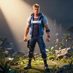Rick Astley as fortnite skin