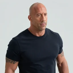 vin diesel as dwayne johnson, low isometric perspective, cinematic still, movie still, long lens, shallow depth of field, bokeh, anamorphic lens flare, 8 k