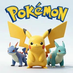Pokemon as real animals, photorealistic art, cinematic poster, intricate detailing