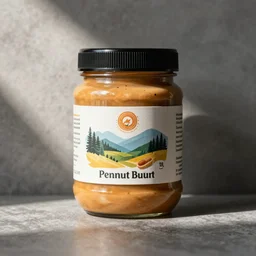a branded jar of peanut butter