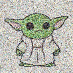 kawaii yoda, 2d, lineart, trending on deviantart