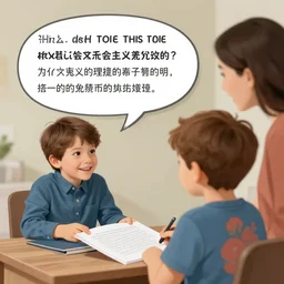 a kid explaining to his mom why socialism is a good thing