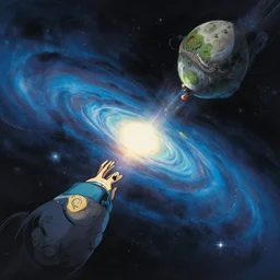 space rift to other dimensions, digital painting, concept art, smooth, sharp focus, illustration by studio ghibli