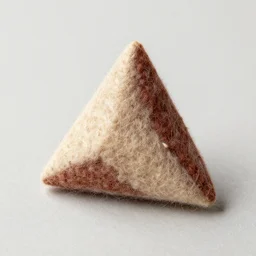 a needle felted pyra, needle felting art.
