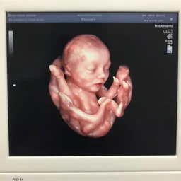 medical ultrasound of a fetus