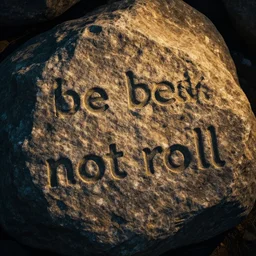 to be a rock and not to roll, oh yeah,, cinematic, volumetric lighting,