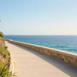 camino de frances, photorealistic, the ocean, beautiful lighting, dreamy, detailed