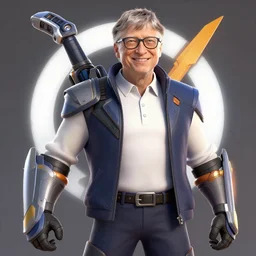 digital art of bill gates in overwatch, official overwatch game art, trending on artstation, 8 k, rendered in octane, unreal engine