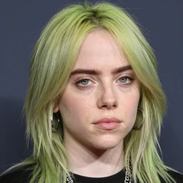 billie eilish character from disney pixar, very detailed face, artstation