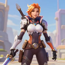 Nancy Wheeler as an Overwatch hero