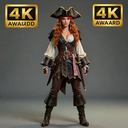 full body pose, beautiful adult pirate fairy queen, highly detailed, 4 k, hdr, smooth, sharp focus, high resolution, award - winning photo, artgerm, photorealistic