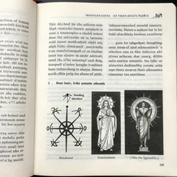 found pages from a satanic occult textbook written in the 1 9 2 0 ’ s. pictures, diagrams