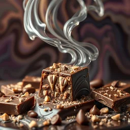 toffee chocolate creation by _ beeple, artgerm, _ aaron _ horkey _ amanda _ sage _ bauhaus, salvador dali, _ bernie _ wrightson _ bruce pennington _ frank _ stella _ anne _ stokes _ alena _ aenami _ angus _ mckie, alex grey, akira toriyama, arthur adams, andre masson, brian despain. abstract, artstation, design 4 k, native, hd,