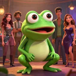 epic professional digital art of pepe the frog, cheery, happy, fun, optimistic, cheerful ambient lighting, leesha hannigan, wayne haag, reyna rochin, ignacio fernandez rios, mark ryden, iris van herpen, best on artstation, cgsociety, epic, stunning, gorgeous, much wow, cinematic, masterpiece