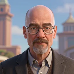 walter white, pixar, disney, 3 d render, 4 k, hd, high detail