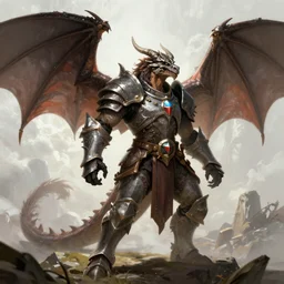 Male Dragon Dragonborn Paladin full body wide angle action shot,dnd, highly detailed, digital painting, artstation, concept art, sharp focus, illustration, art by artgerm and greg rutkowski and alphonse mucha