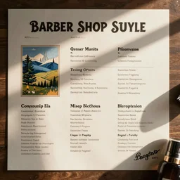 barber shop style guide late 70s