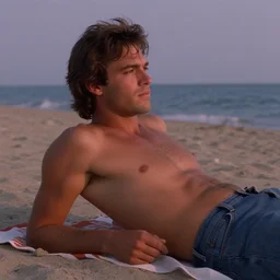kevin nash relaxes on the beach during the red hot summer of 1 9 9 2, forboding mood, camcorder effect