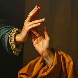 hand, benediction, baroque painting