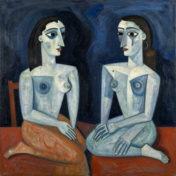 Nighthawks by Pablo Picasso, illustration, HD,