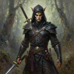 dnd kenku rogue. epic dungeons and dragons fantasy art. oil on canvas featured by keith parkinson 1 9 8 5
