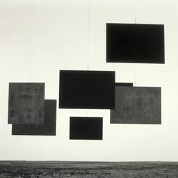 multiple panels floating above the horizon, zdzislaw beksinski