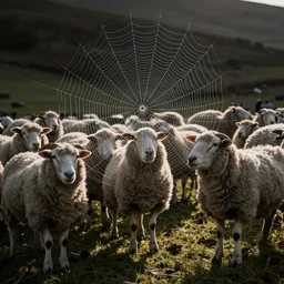 sheep as part of a web