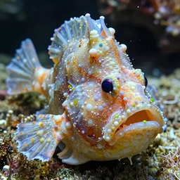 high resolution plastic displacement wrapped translucent morphed frogfish garden face, normal map made gills, wobbegong bump map fins of scorpionfish, bacteria face plastic bottle morphed head scales muscular body face molecules, morphing bodies strong strongest muscles merged with muscular body