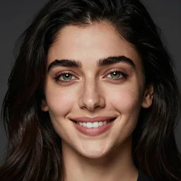perfect close up portrait of a anya chalotra, long loose black hair, intricate details, green eyes, hint of freckles, happy, deep focus, smooth, sharp, golden ratio, hyper realistic digital art by artemisia lomi gentileschi and caravaggio and artgerm