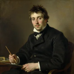 attractive male, painting by carl larsson