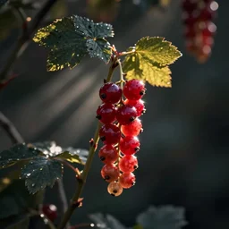 a realistic photo of a currant rose, Romantic, dark background, lit by morning light, beautiful photo, dark