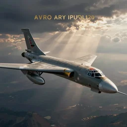 digital art of an Avro Vulcan nuclear bomber