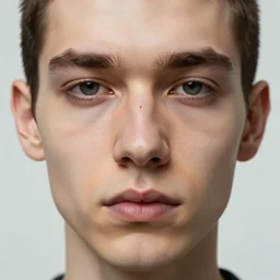 portrait of character without any nasal cartilage and vertical snake nostrils, by Greg rutkowski