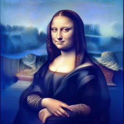 blue lady painting, classicism art by leonardo da vinci